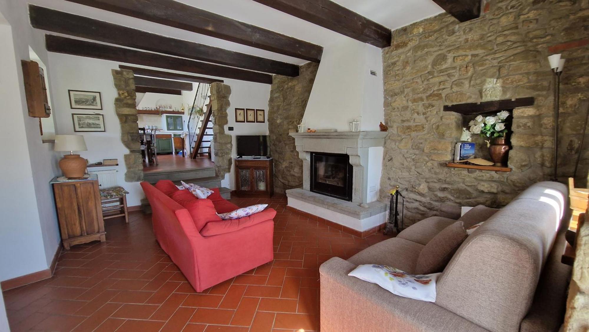 La Sala Vecchia - Lovely Tuscan Holiday House Badia Prataglia, Casentino Valley 丘西-德拉弗娜 外观 照片